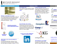 Tablet Screenshot of giampaolospaggiari.it